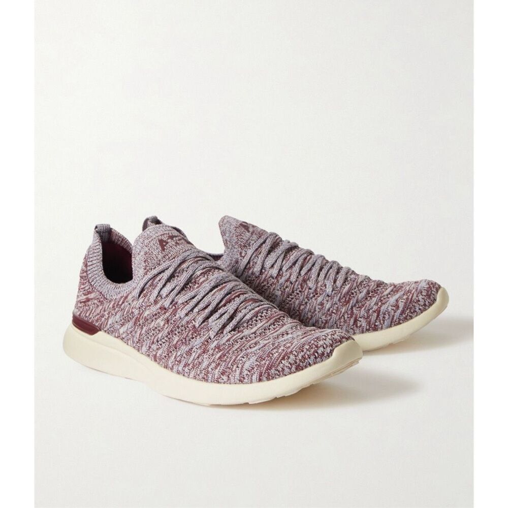 APL Athletic Propulsion Labs - Wave TechLoom Running Sneakers - Burgundy 6.5